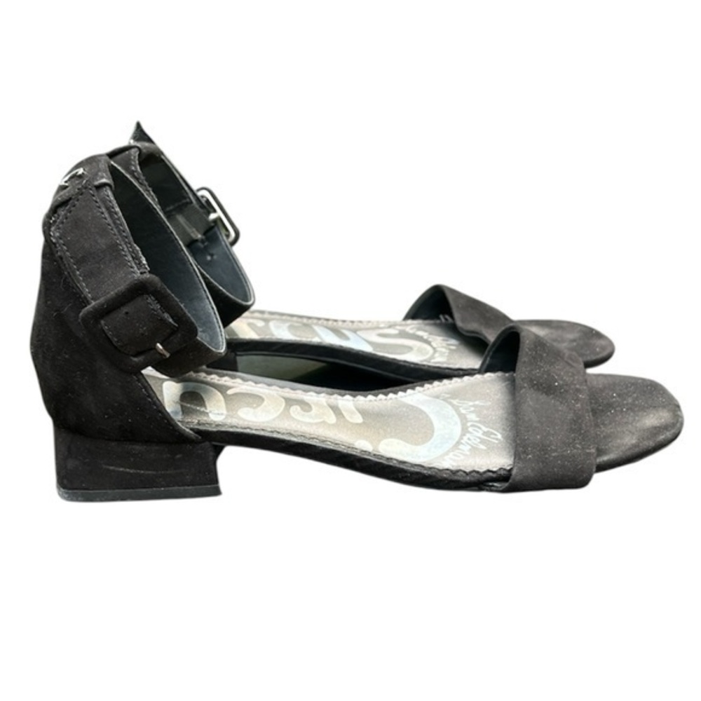 Circus by Sam Edelman Womens JADE Ankle Strap Flat Sandals Shoes Size 6.5 black